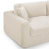 Miri Sofa, Cream-Furniture - Sofas-High Fashion Home