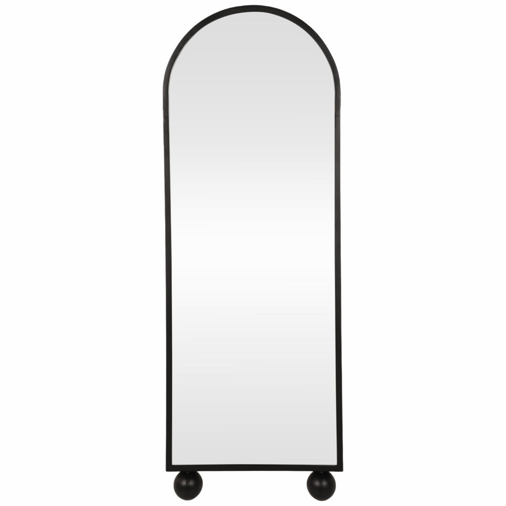 Mirror on Stand w/Ball Feet, Black