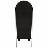 Mirror on Stand w/Ball Feet, Black