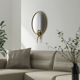 Mirror w/Man, Gold