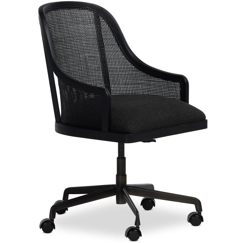 Mischa Desk Chair, Gibson Black by Four Hands-Furniture - Office-High Fashion Home