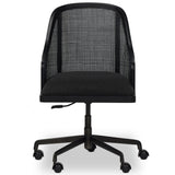 Mischa Desk Chair, Gibson Black by Four Hands-Furniture - Office-High Fashion Home