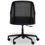Mischa Desk Chair, Gibson Black by Four Hands-Furniture - Office-High Fashion Home