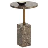 Mizani End Table, Brown-Furniture - Accent Tables-High Fashion Home