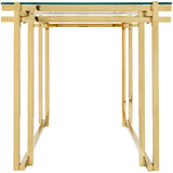 Modern Accent Table, Gold