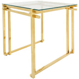 Modern Accent Table, Gold