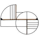 Modern Circles Wall Shelf, Natural-Accessories-High Fashion Home