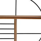 Modern Circles Wall Shelf, Natural-Accessories-High Fashion Home