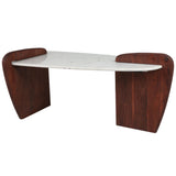 Modern Coffee Table, White-Furniture - Accent Tables-High Fashion Home