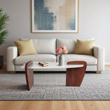 Modern Coffee Table, White-Furniture - Accent Tables-High Fashion Home