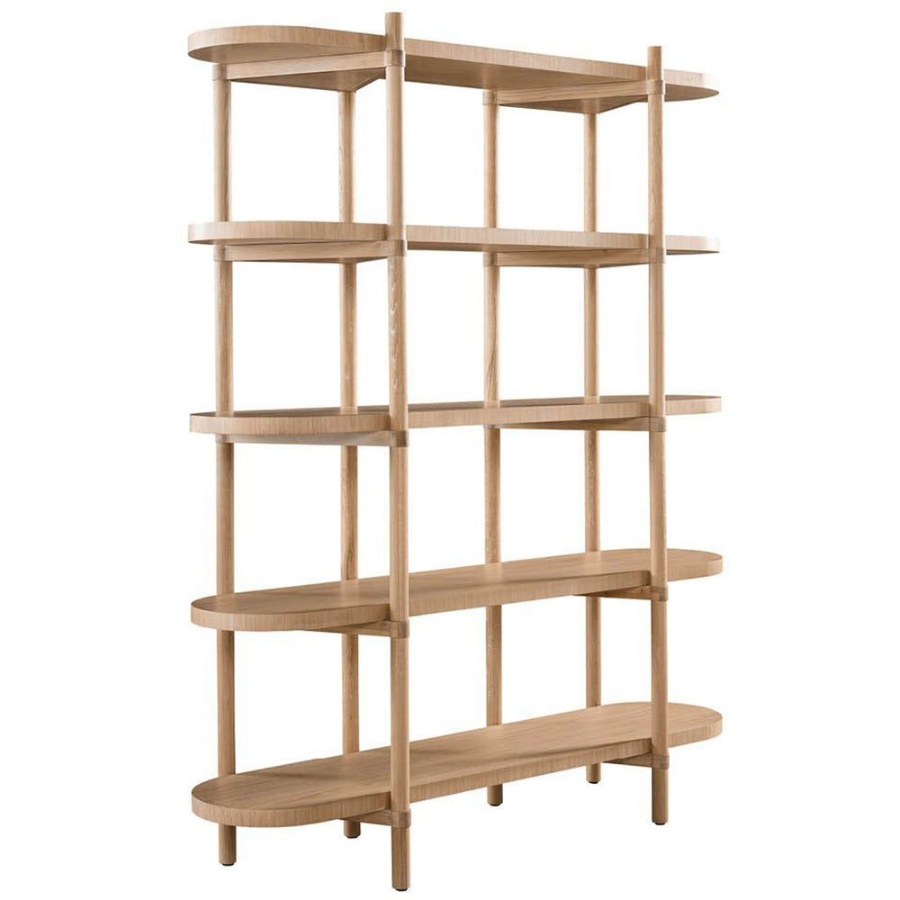 Modern Etagere, White Oak-Furniture - Storage-High Fashion Home
