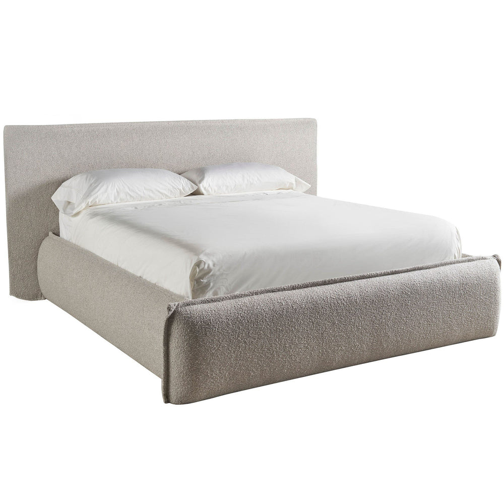 Modern Lux King Bed, Medina Pebble-Furniture - Bedroom-High Fashion Home