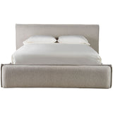 Modern Lux King Bed, Medina Pebble-Furniture - Bedroom-High Fashion Home