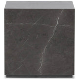 Modern Marble End Table, Grey Italian by Four Hands