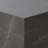 Modern Marble End Table, Grey Italian by Four Hands