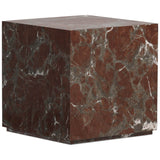 Modern Marble End Table, Smoke and Russet by Four Hands