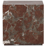 Modern Marble End Table, Smoke and Russet by Four Hands