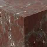 Modern Marble End Table, Smoke and Russet by Four Hands