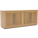 Modern Media Credenza, Natural-Furniture - Storage-High Fashion Home
