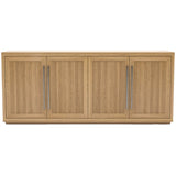 Modern Media Credenza, Natural-Furniture - Storage-High Fashion Home