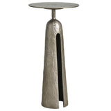 Modern Metal Martini Table, Graphite-Furniture - Accent Tables-High Fashion Home