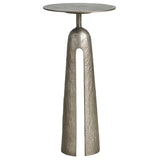 Modern Metal Martini Table, Graphite-Furniture - Accent Tables-High Fashion Home