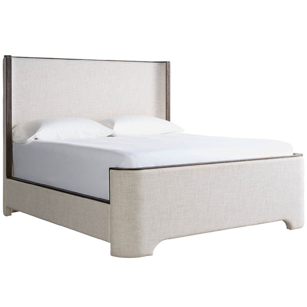Modern Sable Bed, Monique Linen-Furniture - Bedroom-High Fashion Home