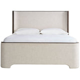 Modern Sable Bed, Monique Linen-Furniture - Bedroom-High Fashion Home