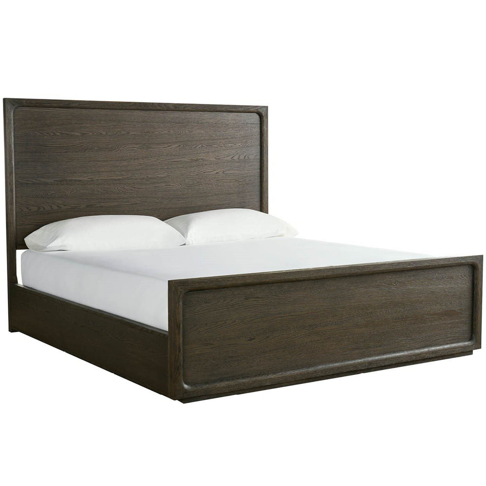 Modern Sable Panel Bed, Dark Brown-Furniture - Bedroom-High Fashion Home