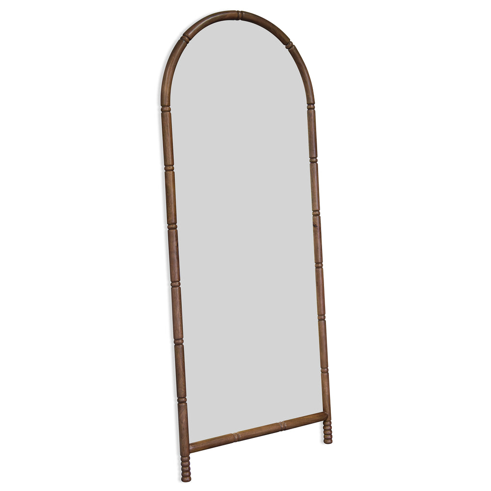 Molly Floor Mirror, Light Walnut