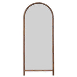 Molly Floor Mirror, Light Walnut