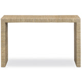 Mona Console Table, Natural Seagrass-Furniture - Accent Tables-High Fashion Home