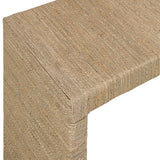Mona Console Table, Natural Seagrass-Furniture - Accent Tables-High Fashion Home