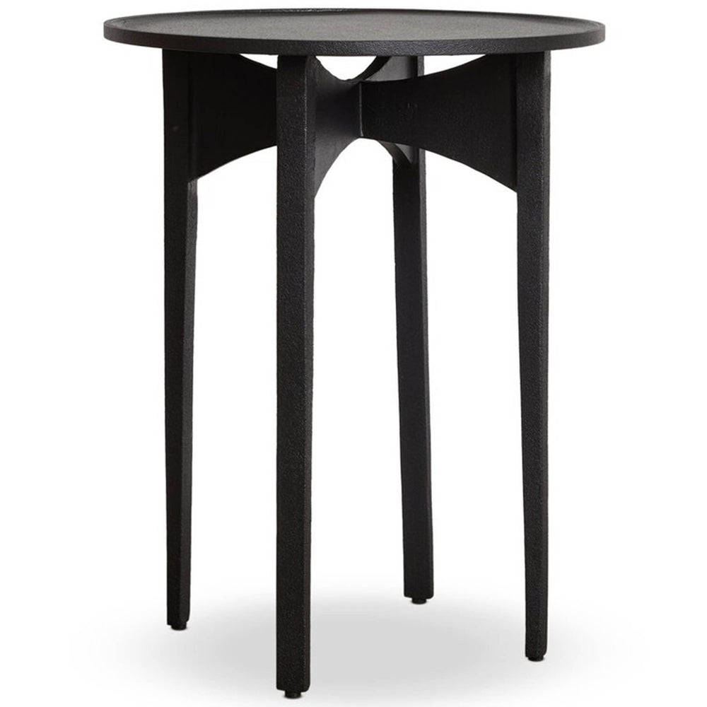 Mona End Table, Textured Iron by Four Hands