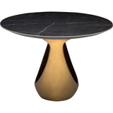Montana Dining Table, Dark Grey/Gold Base