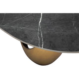 Montana Dining Table, Dark Grey/Gold Base