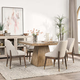 Montana Square Dining Table, Natural-Furniture - Dining-High Fashion Home