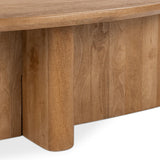 Montengo Oval Coffee Table, Natural Maple-Furniture - Accent Tables-High Fashion Home