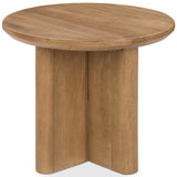 Montengo Round End Table, Natural Maple-Furniture - Accent Tables-High Fashion Home