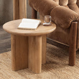 Montengo Round End Table, Natural Maple-Furniture - Accent Tables-High Fashion Home