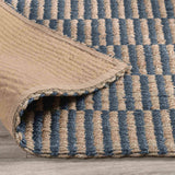 Monterey Jute Rug, Blue/Natural