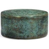 Moon Coffee Table, Green Patina