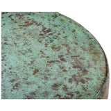 Moon Coffee Table, Green Patina