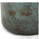Moon Side Table, Green Patina