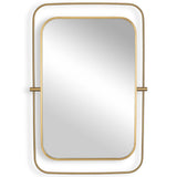 Moreni Mirror, Antique Brass