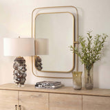 Moreni Mirror, Antique Brass