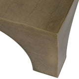 Morris Coffee Table, Antique Brass