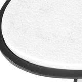 Morro Oval Side Table, White Marble