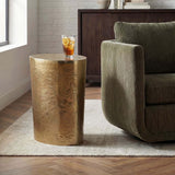 Morroni Accent Table, Antique Brass