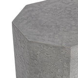 Morse Outdoor End Table, Dark Gray-Furniture - Outdoor-High Fashion Home